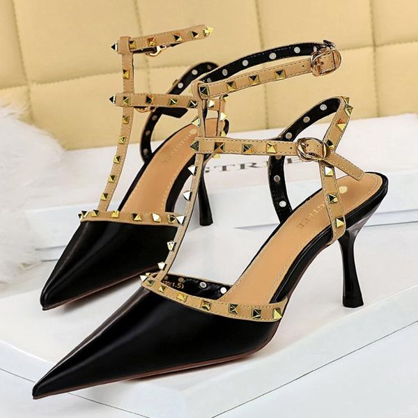 sandals 2021 summer women's7.5cm high heels rivet fetish valentine's day gladiator striptease plus size, Black
sandals 2021 summer women's7.5cm high heels rivet fetish valentine's day gladiator striptease plus size, Black