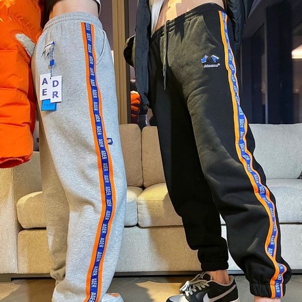 2021 new error pants men women fleece adererror sweatpants side stripe ader marking trousers oorv, Black
2021 new error pants men women fleece adererror sweatpants side stripe ader marking trousers oorv, Black