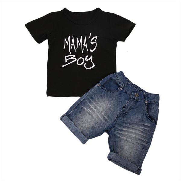 summer kids clothes mamas boy short sleeve cotton t shirt jean shorts denim pant 2pcs baby boys clothing set, White
summer kids clothes mamas boy short sleeve cotton t shirt jean shorts denim pant 2pcs baby boys clothing set, White