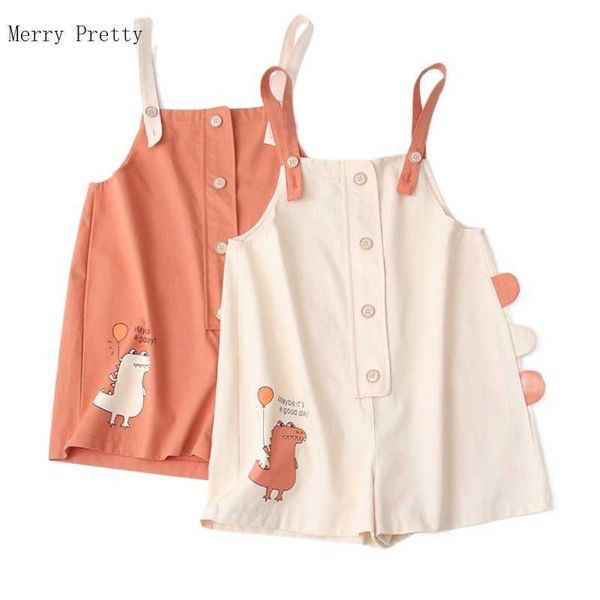 women cotton overalls pants summer harakuju cartoon dinosaur print sleeveless casual loose playsuits cute bf bib pant 210526, Black;white
women cotton overalls pants summer harakuju cartoon dinosaur print sleeveless casual loose playsuits cute bf bib pant 210526, Black;white