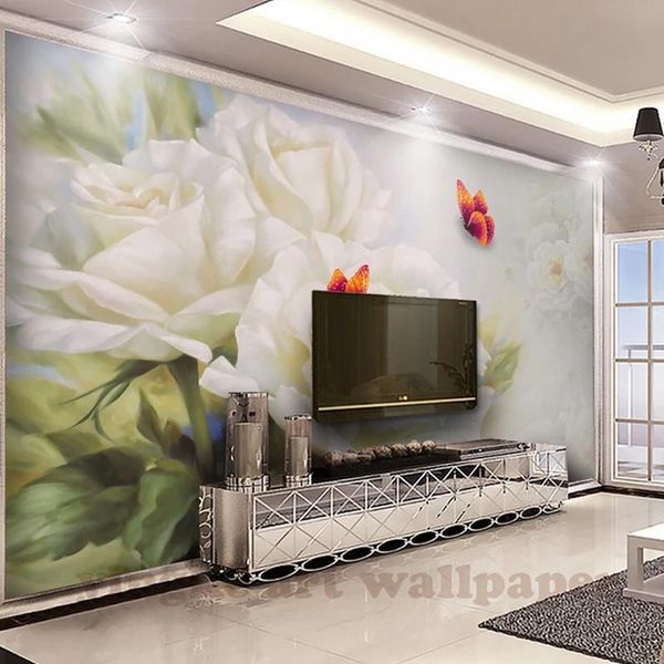 wallpapers papel de parede 3d white rose butterfly living room sofa tv backdrop wall paper bedroom non-woven wallpaper large murals
wallpapers papel de parede 3d white rose butterfly living room sofa tv backdrop wall paper bedroom non-woven wallpaper large murals