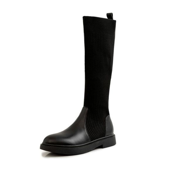 boots genuine leather knitting socks women knee high low heeled shoes woman autumn winter warm long, Black
boots genuine leather knitting socks women knee high low heeled shoes woman autumn winter warm long, Black