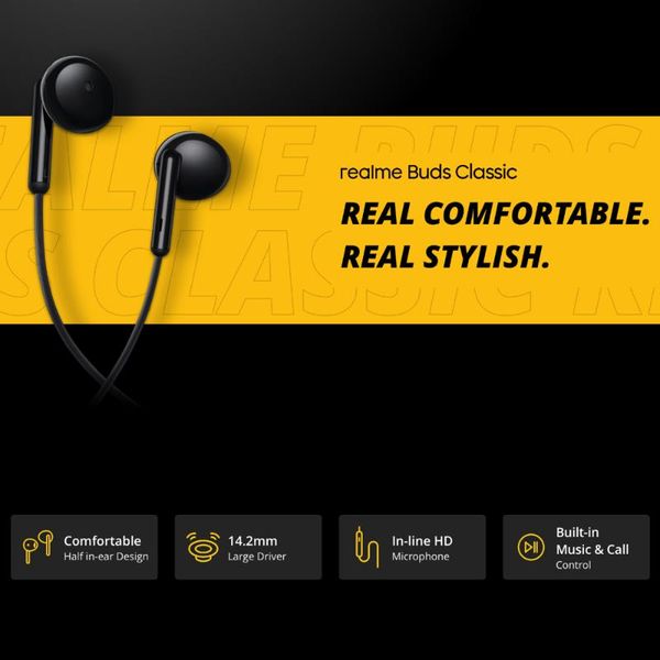 headphones & earphones realme buds classic wired earphone with micphone for smartphone real comfort, stylish design
headphones & earphones realme buds classic wired earphone with micphone for smartphone real comfort, stylish design