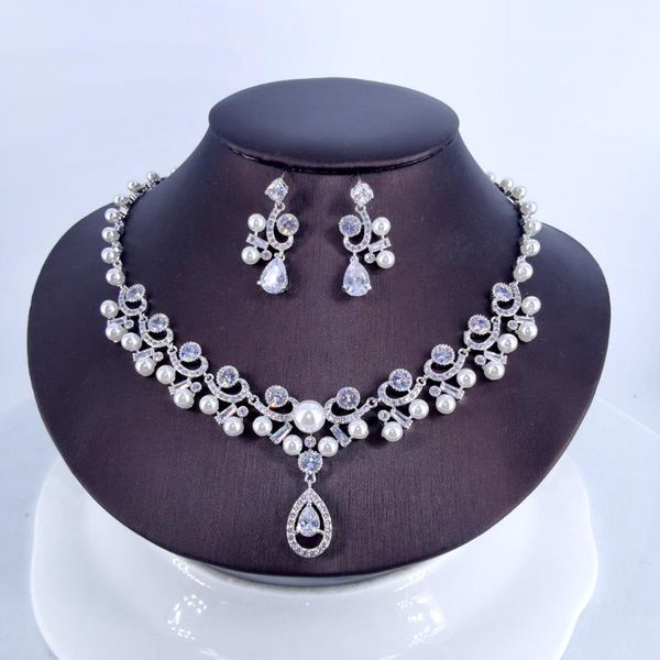 earrings & necklace fashion bohemia shell pearl crystal zircon earring wedding bride banquet dressing dinner jewelry set,, Silver
earrings & necklace fashion bohemia shell pearl crystal zircon earring wedding bride banquet dressing dinner jewelry set,, Silver