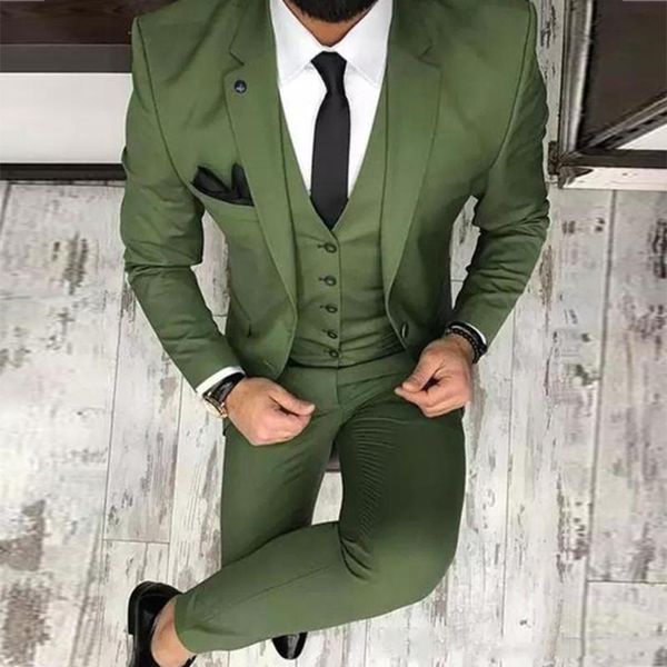 men's suits & blazers olive green mens for groom wear wedding tuxedos 3 pieces jacket+vest+pants slim fit last design coat smoking busi, White;black
men's suits & blazers olive green mens for groom wear wedding tuxedos 3 pieces jacket+vest+pants slim fit last design coat smoking busi, White;black