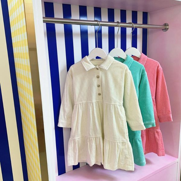 girl's dresses autumn and winter beautiful girls corduroy dress letter buttoon soft material baby wick cotton long sleeve, Red;yellow
girl's dresses autumn and winter beautiful girls corduroy dress letter buttoon soft material baby wick cotton long sleeve, Red;yellow