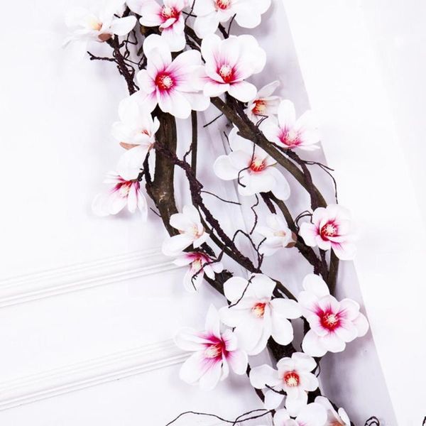 decorative flowers & wreaths 185cm artificial magnolia silk fake flower decoration rattan wall tree orchid branches wedding e5y
decorative flowers & wreaths 185cm artificial magnolia silk fake flower decoration rattan wall tree orchid branches wedding e5y