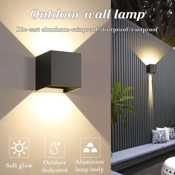 led outdoor waterproof up and down luminous double head wall lamp outdoor wall lamp aluminum square balcony modern
led outdoor waterproof up and down luminous double head wall lamp outdoor wall lamp aluminum square balcony modern