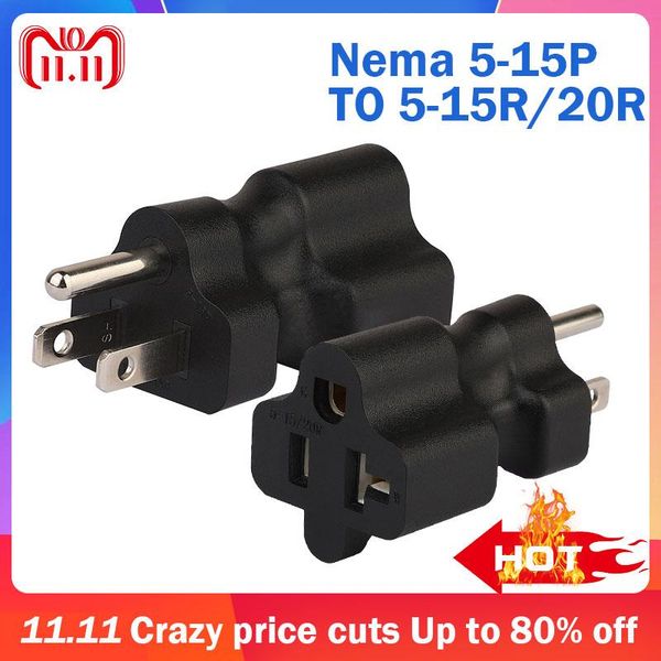 smart power plugs us nema 5-15p to 5-15r/5-20r ac adapter 5-20r connector converter male female socket conversion plug
smart power plugs us nema 5-15p to 5-15r/5-20r ac adapter 5-20r connector converter male female socket conversion plug