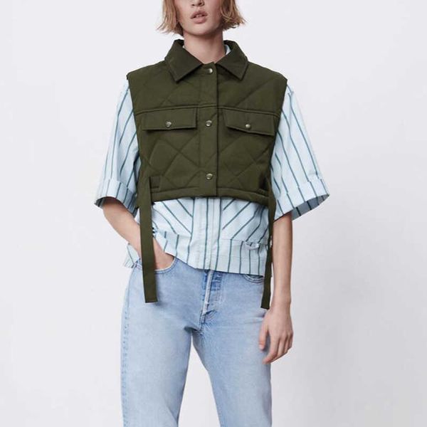 spring women jacket vest fashion lapel belt elegant chic warm youth casual street coat 210601, Black;white
spring women jacket vest fashion lapel belt elegant chic warm youth casual street coat 210601, Black;white