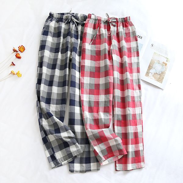 2021 new japanese spring autumn couple trousers cotton auze men's and women's plus size plaid home pajama pants w16r, Black
2021 new japanese spring autumn couple trousers cotton auze men's and women's plus size plaid home pajama pants w16r, Black