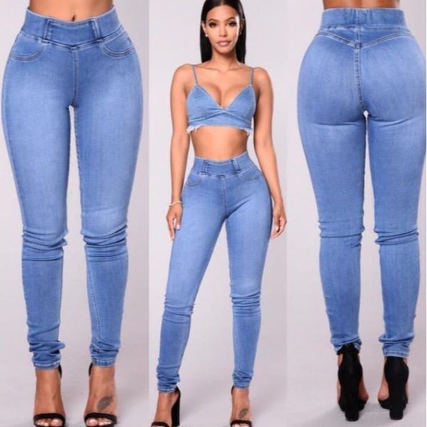 women's jeans fashion denim pants for fall/winter 2021 europe and america elastic waist trousers slim women, Blue
women's jeans fashion denim pants for fall/winter 2021 europe and america elastic waist trousers slim women, Blue