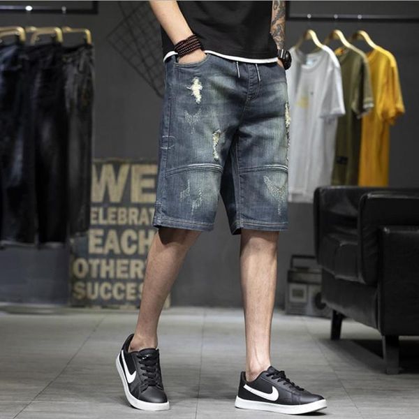 men's shorts summer denim jeans stretch elastic waist mens baggy cowboy short pants tide casual clothes jean men clothing xxxxl, White;black
men's shorts summer denim jeans stretch elastic waist mens baggy cowboy short pants tide casual clothes jean men clothing xxxxl, White;black