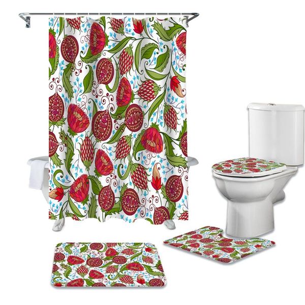 pomegranate flower shower curtain set for bathroom bath mat rug carpet for toilet lid cover bathtub home decor gift
pomegranate flower shower curtain set for bathroom bath mat rug carpet for toilet lid cover bathtub home decor gift