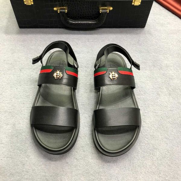 men sandals 2021 new men summer tide brand youth breathable soft sole beach zlh, Black
men sandals 2021 new men summer tide brand youth breathable soft sole beach zlh, Black
