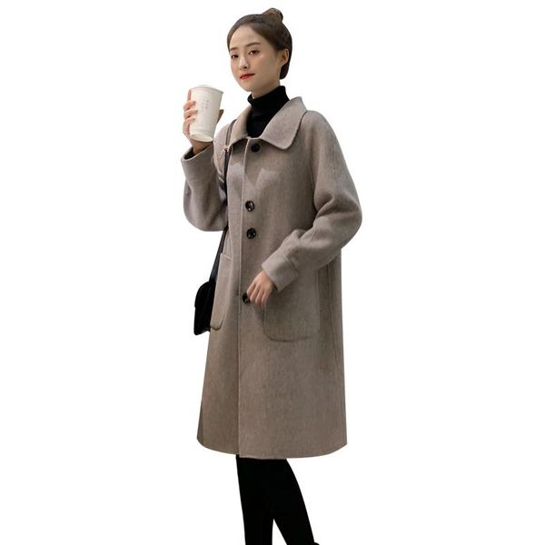 women's wool & blends 2021 autumn women trench coat spring black long warm jacket clothes casaco feminino inverno gmm112
women's wool & blends 2021 autumn women trench coat spring black long warm jacket clothes casaco feminino inverno gmm112