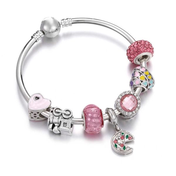 heart net elephant flower charms cute pink crystal beads bracelet for women pendant bracelets bangles romantic jewelry girl gift q0719, Black
heart net elephant flower charms cute pink crystal beads bracelet for women pendant bracelets bangles romantic jewelry girl gift q0719, Black