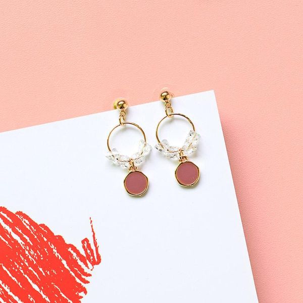 dangle & chandelier crystal simple all-match earrings hipster geometric round pendant ear stud small women's selling models, Silver
dangle & chandelier crystal simple all-match earrings hipster geometric round pendant ear stud small women's selling models, Silver