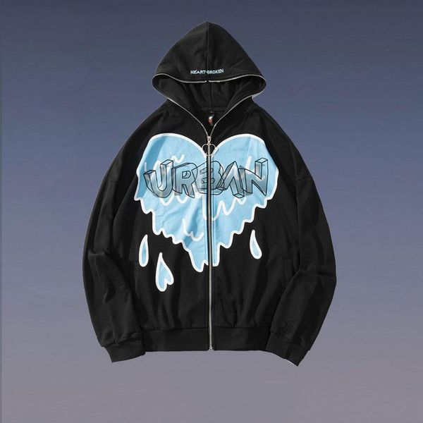 men's hoodies & sweatshirts spring couples sweet style hooded love heart graffiti trendy hip hop loose oversized sport casual jackets m, Black
men's hoodies & sweatshirts spring couples sweet style hooded love heart graffiti trendy hip hop loose oversized sport casual jackets m, Black