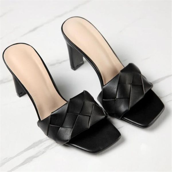 2021 brand design women slippers elegant ladies square toe high heels sandals summer outdoor beach slides women mules shoes, Black
2021 brand design women slippers elegant ladies square toe high heels sandals summer outdoor beach slides women mules shoes, Black