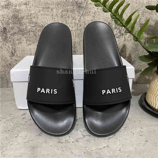 men's quality slippers women's sandals shoes slide summer fashion wide flat flip flops with box size eur36-eur46 yw yw, Black
men's quality slippers women's sandals shoes slide summer fashion wide flat flip flops with box size eur36-eur46 yw yw, Black