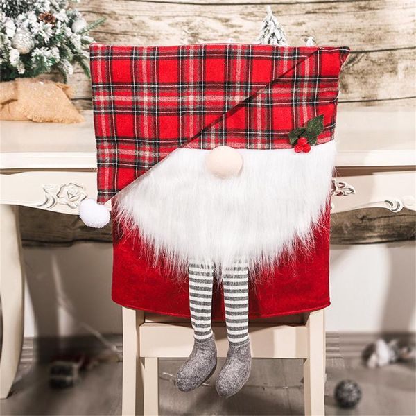 chair covers christmas snata swedish tomte home decorative slip cover decora accessories gift small toy
