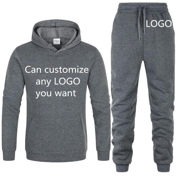 men's tracksuits spring autumn hoodie custom logo cotton solid color sportswear+sports pants 2pcs, Gray
men's tracksuits spring autumn hoodie custom logo cotton solid color sportswear+sports pants 2pcs, Gray