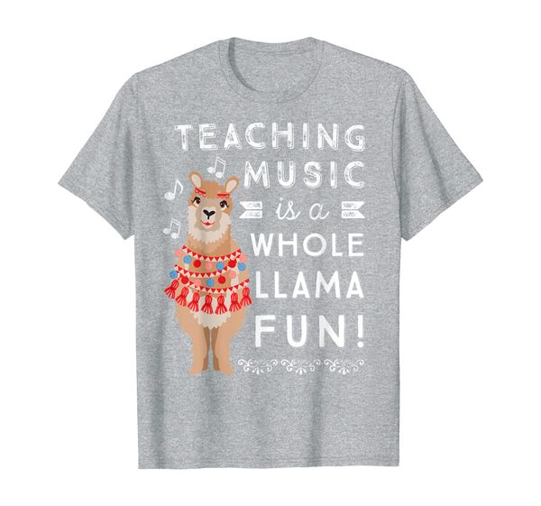 band choir music teacher appreciation gift | whole llama fun t-shirt, White;black
band choir music teacher appreciation gift | whole llama fun t-shirt, White;black