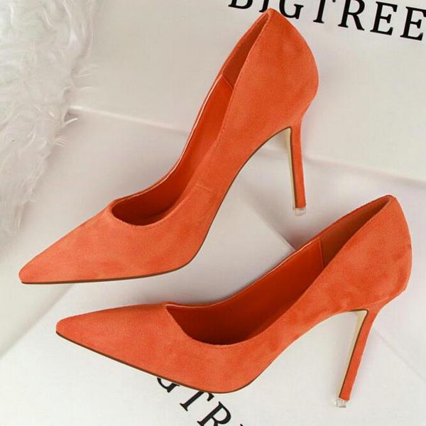 dress shoes arrival korean concise pointed toe office women's fashion solid flock shallow high heels for women 9 colors, Black
dress shoes arrival korean concise pointed toe office women's fashion solid flock shallow high heels for women 9 colors, Black
