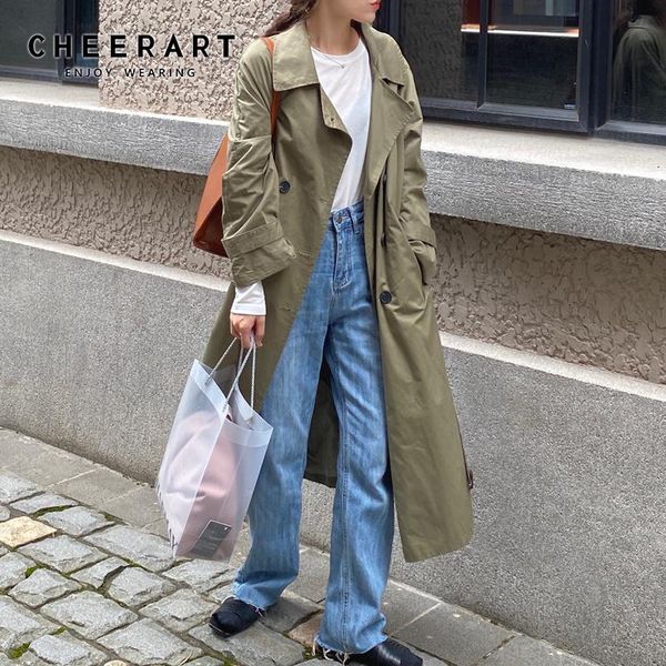 women's trench coats cheerart autumn long coat for women double breasted overcoat maxi belted green khaki fall windbreaker, Tan;black
women's trench coats cheerart autumn long coat for women double breasted overcoat maxi belted green khaki fall windbreaker, Tan;black