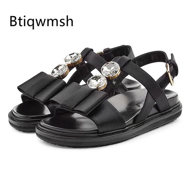 sandals luxury satin women open toe butterfly knot rhinestone diamond thick bottom flat shoes woman gladiator, Black
sandals luxury satin women open toe butterfly knot rhinestone diamond thick bottom flat shoes woman gladiator, Black