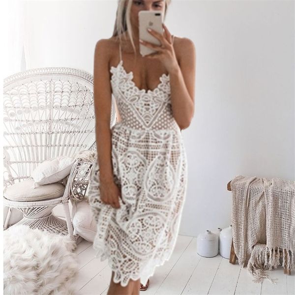 party dress women summer deep v neck backless lace dresses fashion sleeveless halter bandage midi dress 210303, Black;gray
party dress women summer deep v neck backless lace dresses fashion sleeveless halter bandage midi dress 210303, Black;gray