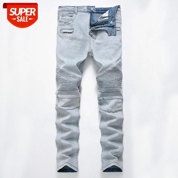 2018 new skinny biker jeans men high stretched fashion jeans with zippers pleated slim jean men's scratched pants trousers 1711 #lu6r, Blue
2018 new skinny biker jeans men high stretched fashion jeans with zippers pleated slim jean men's scratched pants trousers 1711 #lu6r, Blue