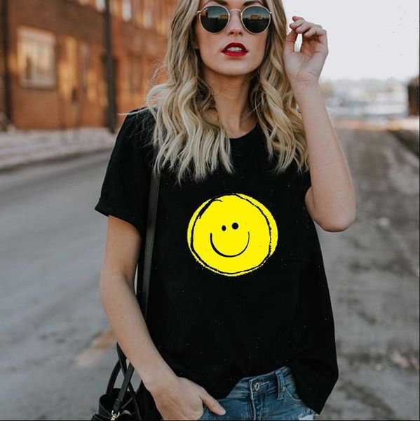yellow smile face print t shirt women short sleeve o neck loose tshirt 2021 summer women tee camisetas mujer, White
yellow smile face print t shirt women short sleeve o neck loose tshirt 2021 summer women tee camisetas mujer, White