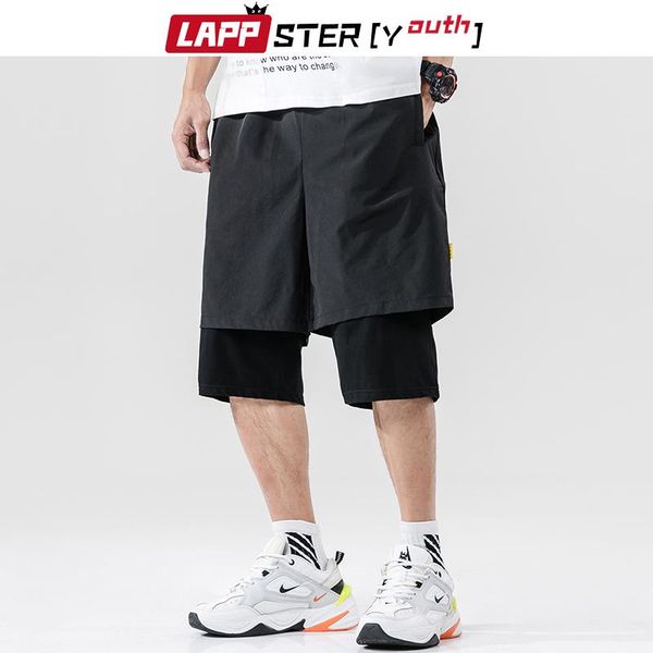 lappster-youth men fake two pieces streetwear sweat shorts 2021 mens hip hop summer joggers male fashions basketball shorts 5xl, White;black
lappster-youth men fake two pieces streetwear sweat shorts 2021 mens hip hop summer joggers male fashions basketball shorts 5xl, White;black