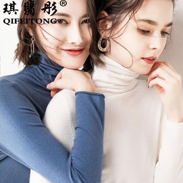 cashmere 2021 autumn and winter women's thick turtleneck pullover slim stretch pile neck knitted bottoming sweater sweaters, White;black
cashmere 2021 autumn and winter women's thick turtleneck pullover slim stretch pile neck knitted bottoming sweater sweaters, White;black