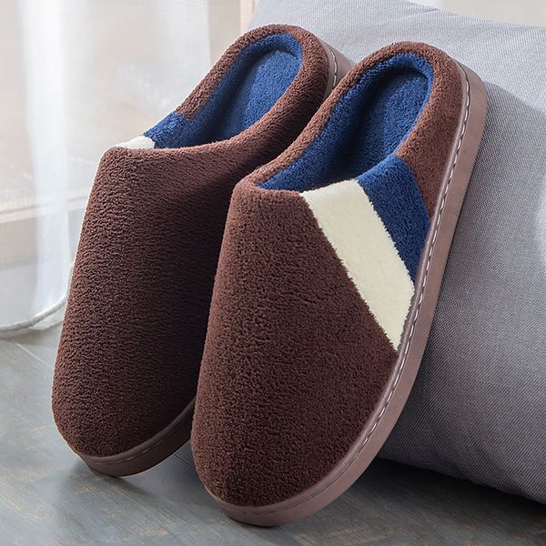 men winter warm slippers fur slippers men boys plush slipper cotton shoes non-slip splicing color home indoor casual slippers, Black
men winter warm slippers fur slippers men boys plush slipper cotton shoes non-slip splicing color home indoor casual slippers, Black