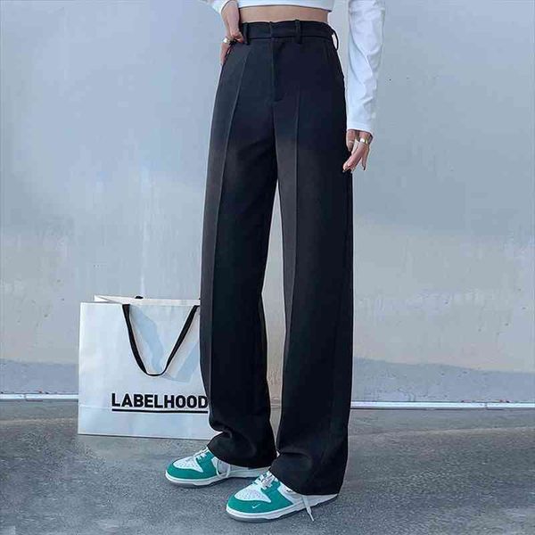 fashion casual loose women capris high waist straight trousers solid black streetwear indie aesthetic clothing, Black;white
fashion casual loose women capris high waist straight trousers solid black streetwear indie aesthetic clothing, Black;white