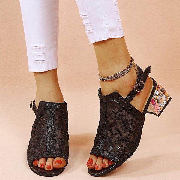 dress shoes women luxury sandals peep toe high heels ladies fashion buckle strap pumps summer embroidery plus size female footwear, Black
dress shoes women luxury sandals peep toe high heels ladies fashion buckle strap pumps summer embroidery plus size female footwear, Black
