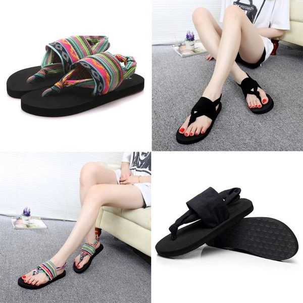 klv multi-color/black women shoes flip flops eva sole cloth belt summer bohemian style beach sandals
klv multi-color/black women shoes flip flops eva sole cloth belt summer bohemian style beach sandals