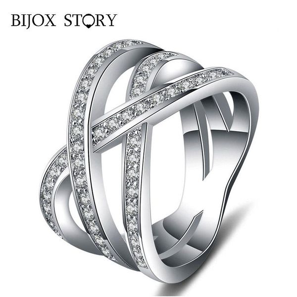cluster rings bijox story trendy 925 silver ring with zircon gemstones jewelry for women wedding engagement party wholesale size 6-10, Golden;silver
cluster rings bijox story trendy 925 silver ring with zircon gemstones jewelry for women wedding engagement party wholesale size 6-10, Golden;silver