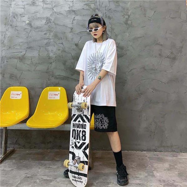 2021 new korean version of harajuku-style impression wild half shirt short sleeve women's t-shirt n0qr, White
2021 new korean version of harajuku-style impression wild half shirt short sleeve women's t-shirt n0qr, White