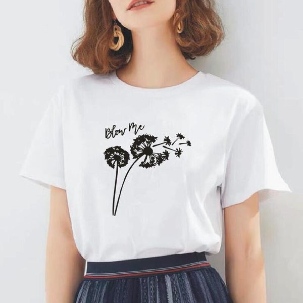 fashion dandelion print women t shirt summer short sleeve funny casual tee shirt femme casual t shirts women camiseta mujer, White
fashion dandelion print women t shirt summer short sleeve funny casual tee shirt femme casual t shirts women camiseta mujer, White