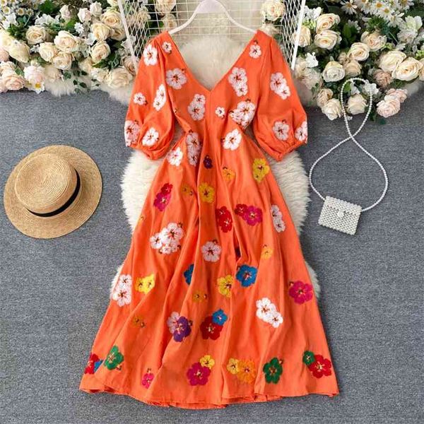 women fashion ins embroidered flower short sleeve casual dress lady high waist elegant vestido de mujer p052 210527, Black;gray
women fashion ins embroidered flower short sleeve casual dress lady high waist elegant vestido de mujer p052 210527, Black;gray