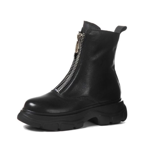 New Fashion Winter Real Leather Women Ankle Boots Shoes Thick Bottom Platform Retro Daily Ladies Footwear Size 34-41, Black
New Fashion Winter Real Leather Women Ankle Boots Shoes Thick Bottom Platform Retro Daily Ladies Footwear Size 34-41, Black