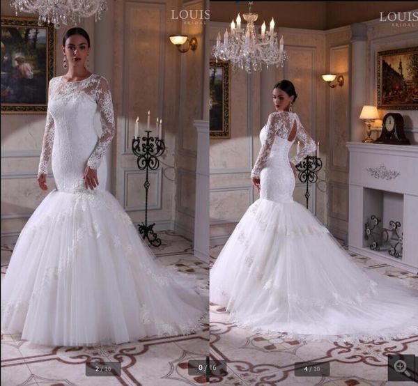 2021 attractive lace mermaid wedding dress with long sleeves scoop neckline beaded appliquers bridal gowns saudi arabic court train bride dr, White
2021 attractive lace mermaid wedding dress with long sleeves scoop neckline beaded appliquers bridal gowns saudi arabic court train bride dr, White