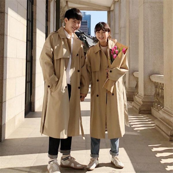 women's trench coats korean loose belt couple windbreaker medium long 2021 autumn double breasted casual coat large, Tan;black
women's trench coats korean loose belt couple windbreaker medium long 2021 autumn double breasted casual coat large, Tan;black