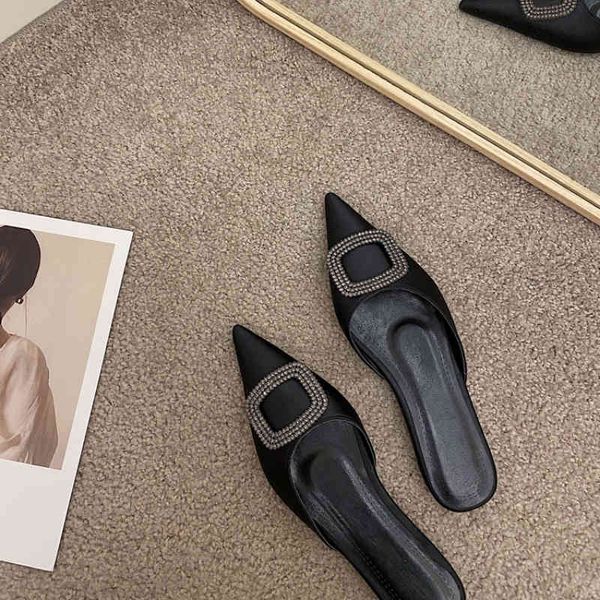 slippers low heel half women's 2021 summer outdoor chunky pointed sandals closed toe 0tpq, Black
slippers low heel half women's 2021 summer outdoor chunky pointed sandals closed toe 0tpq, Black