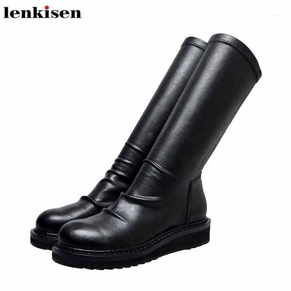 boots lenkisen internet star fashion streetwear cow leather round toe med heels winter simple brand women mid-calf l6511, Black
boots lenkisen internet star fashion streetwear cow leather round toe med heels winter simple brand women mid-calf l6511, Black