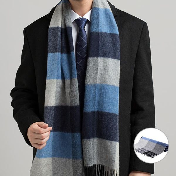 scarves 100% genuine wool men scarf thicken warm winter windproof fashion for male striped lattice, Blue;gray
scarves 100% genuine wool men scarf thicken warm winter windproof fashion for male striped lattice, Blue;gray